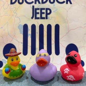 Rubber Duck, Rubber Ducks, Jeep Ducks, Cruise Ducks, Bath Toy, Keepsake, Different Varieties, Cute, Fun, Must Have, Silly, Friend, SET OF 3
