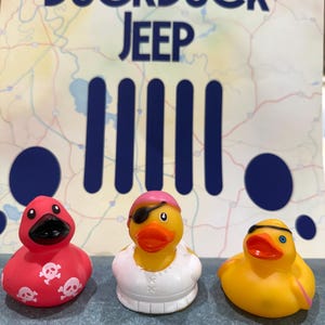 Rubber Duck, Rubber Ducks, Jeep Ducks, Cruise Ducks, Bath Toy, Keepsake, Different Varieties, Cute, Fun, Must Have, Silly, Friend, SET OF 3