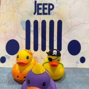 Rubber Duck, Rubber Ducks, Jeep Ducks, Cruise Ducks, Bath Toy, Keepsake, Different Varieties, Cute, Fun, Must Have, Silly, Friend, SET OF 3
