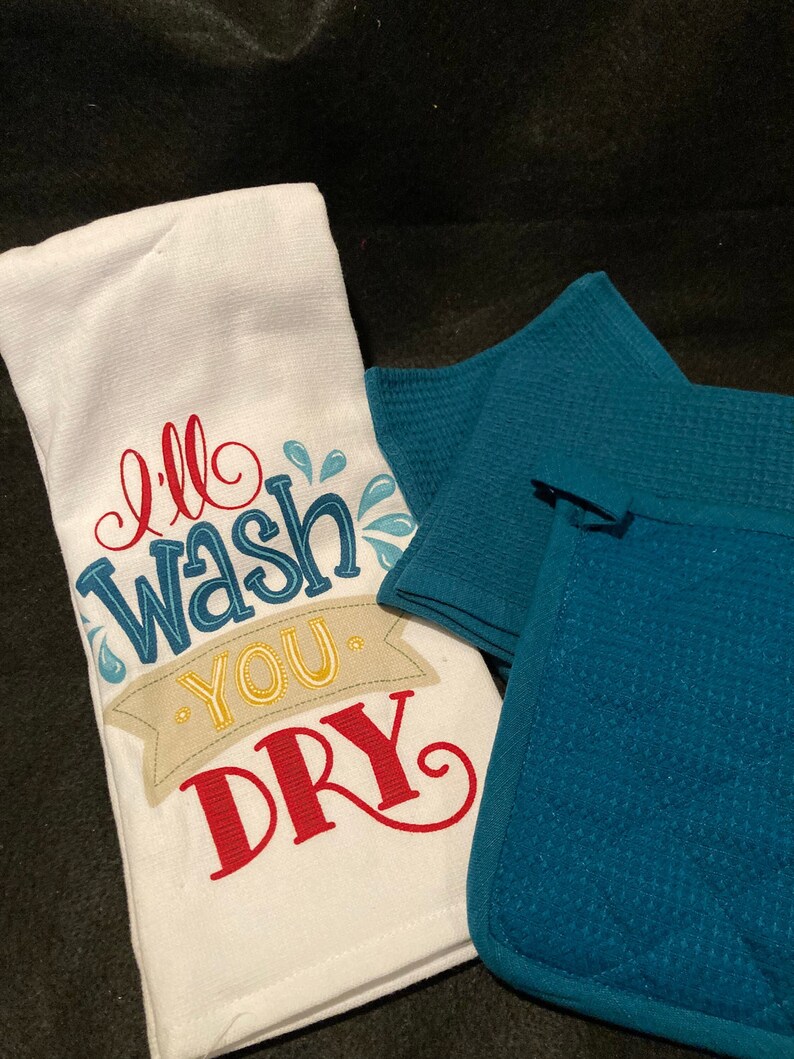 TooBusyLadies Kitchen Towel and Washcloth - Thumbnail 3