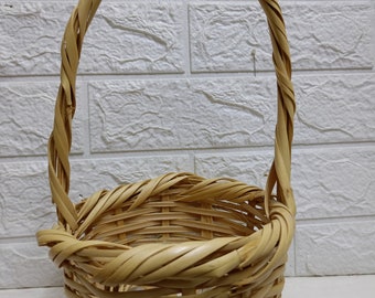Handmade cane basket سلة قصب جميلة