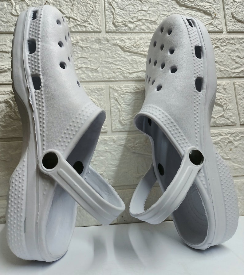 White Plastic Slipper Size 41 Lightweight شبشب بلاستيك ابيض Etsy