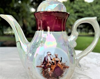 【Joseph Rodgers】 エドワーディアンのコーヒーポット Y Vintage Iridescent Victorian Coffee Set Made in Japan. 17