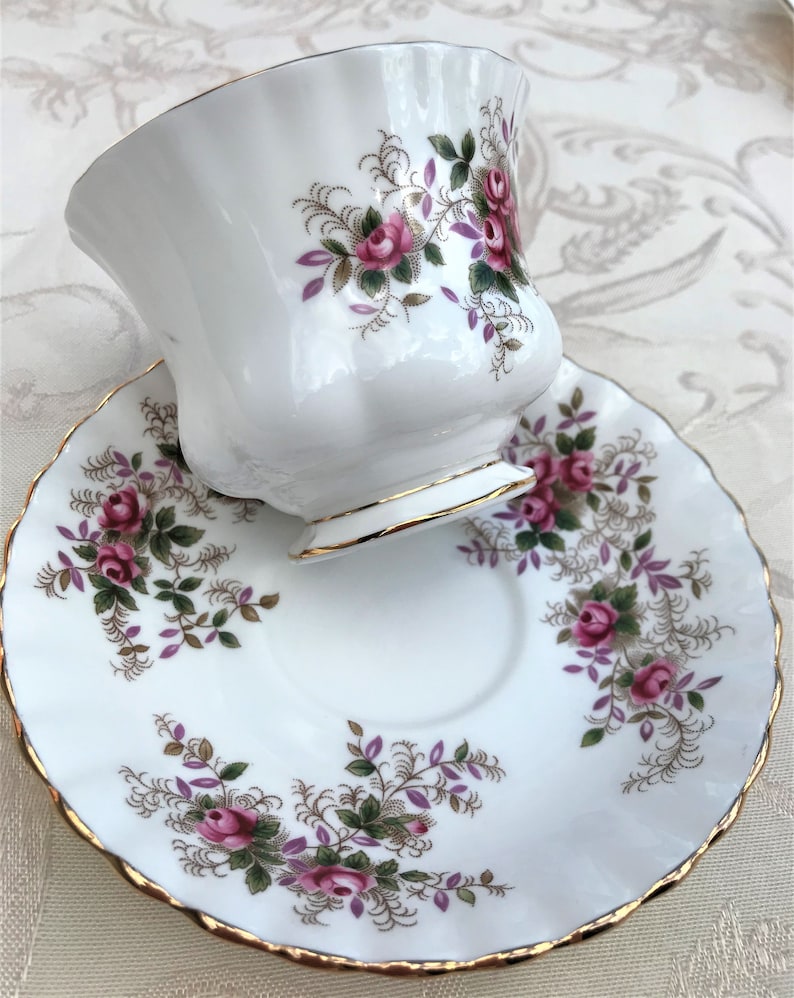 Royal Albert Lavender Rose Fine Bone China Teacup and Saucer. Etsy