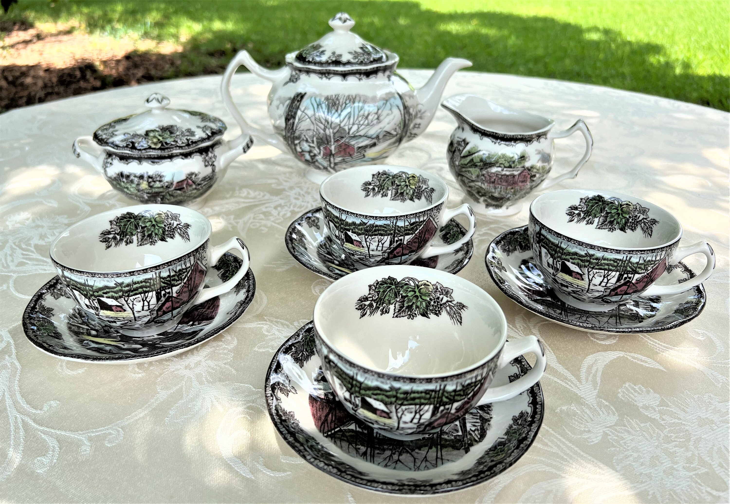 Johnson brothers tea set sales