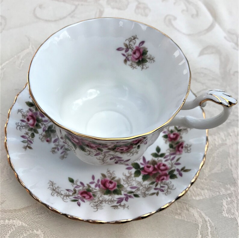 Royal Albert Lavender Rose Fine Bone China Teacup and Saucer. Etsy
