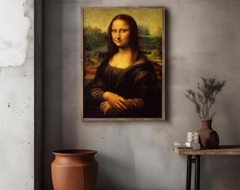 Mona Lisa Poster | Leonardo da Vinci Art Print (Digital Download)