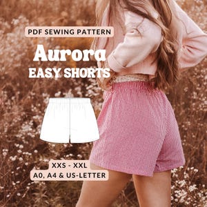 Shorts pattern women boxer shorts beginner sewing pattern pajama pants pattern wide leg summer shorts ladies loungwear pattern easy shorts
