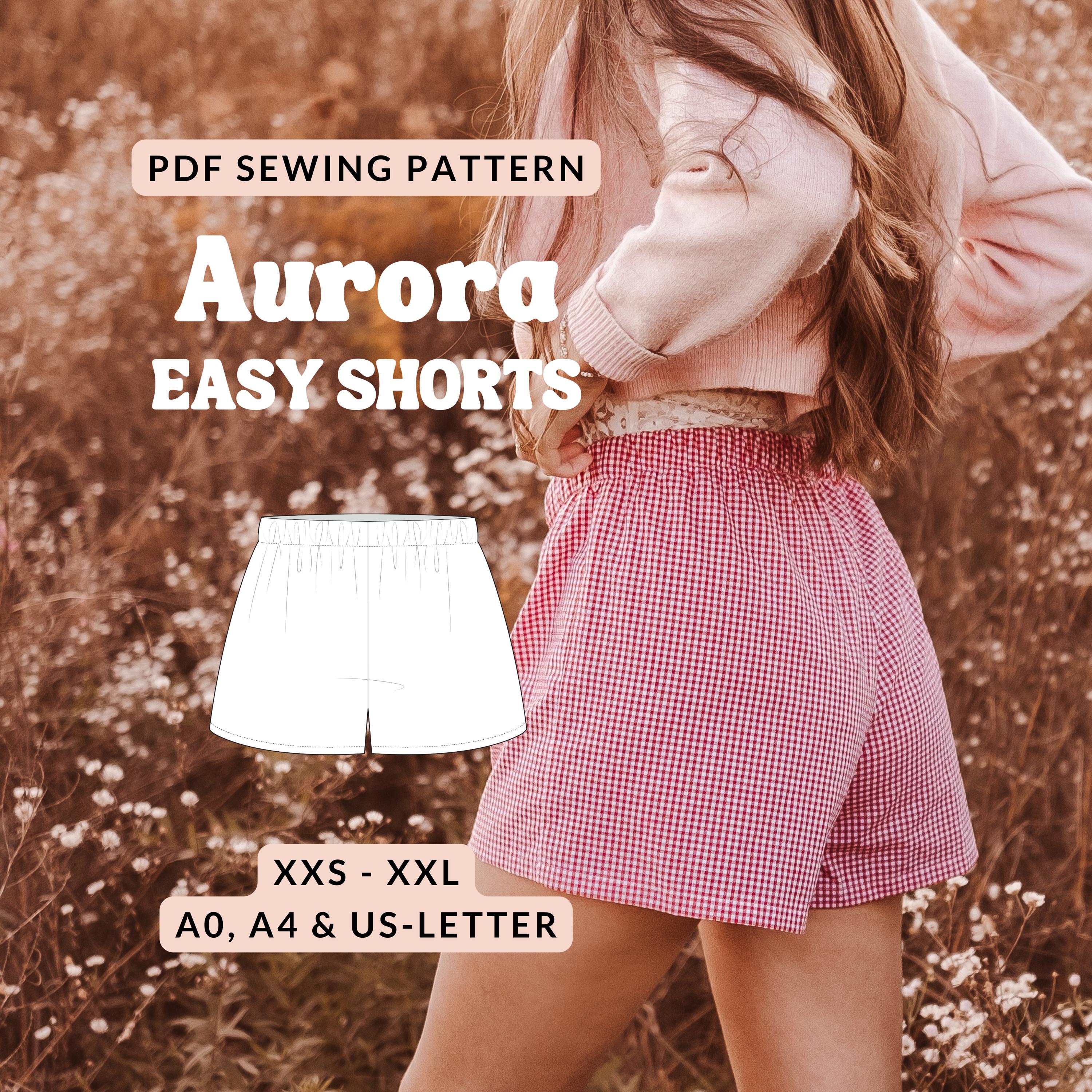 Shorts pattern women boxer shorts beginner sewing pattern pajama pants pattern wide leg summer shorts ladies loungwear pattern easy shorts