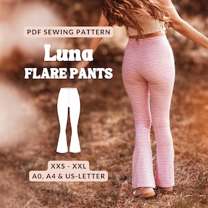 bell bottom pant pattern flared leggings sewing pattern women bell bottom leggings for yoga pants high waisted flare trousers pattern easy