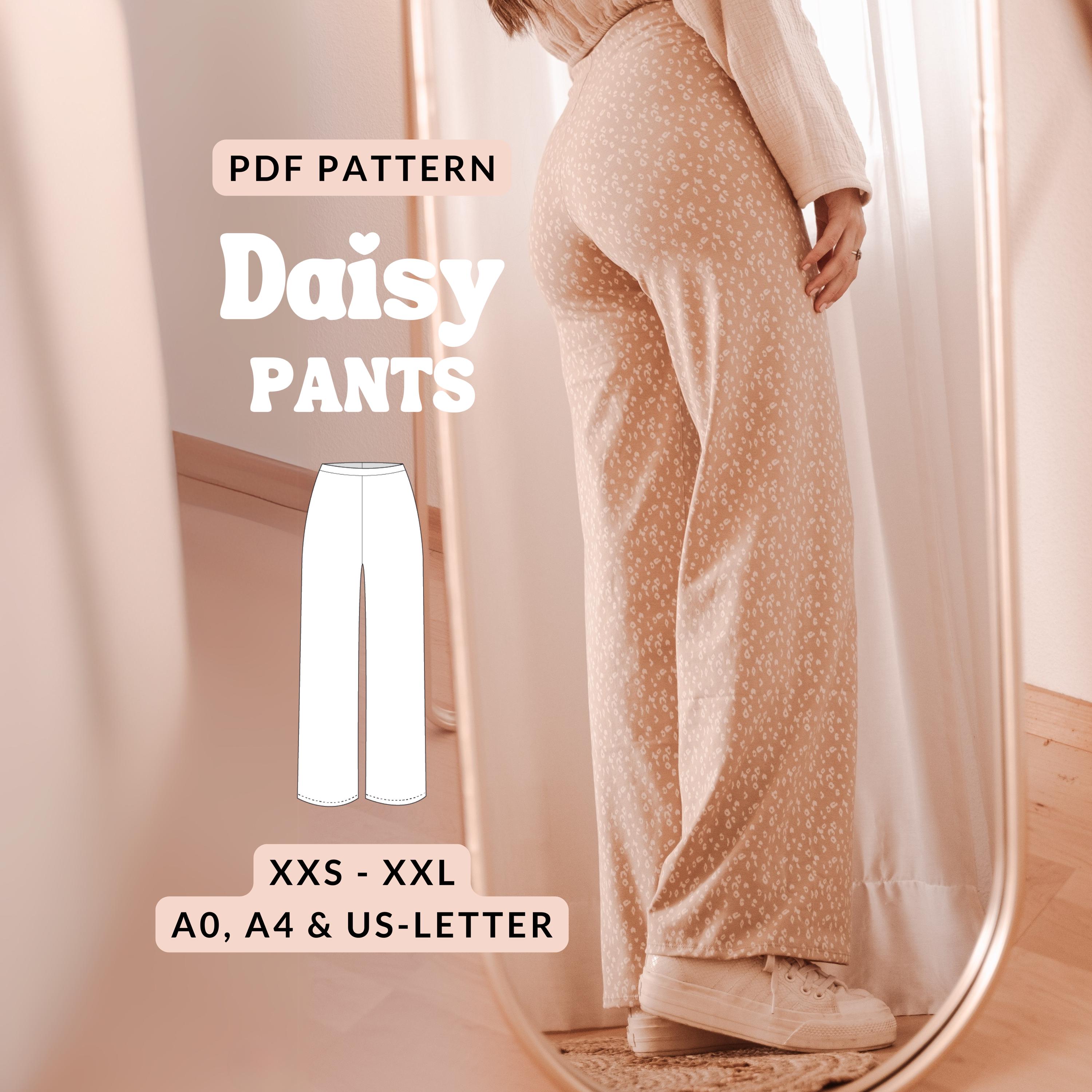 Pantaloni Lauren In Jersey A Gamba Larga In Marrone - Leset