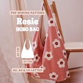Hobo bag pattern sewing slouchy shoulder tote bag with lining and inner pocket | sewing project for beginners product logo