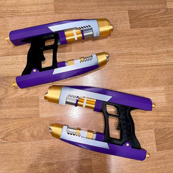T'Challa/Star Lord's Quad Blasters | What If | 3D Printed | Only Blasters No Helmet | Movie Memorabilia Props | Cosplay Props  Costume