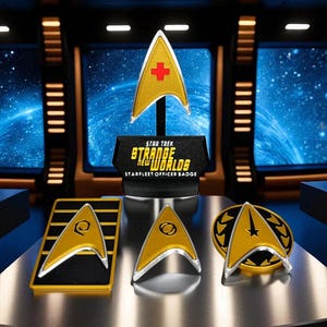 Combadge | Strange New Worlds | 複数のバリエーション | 3Dプリント | TV映画の記念品レプリカ小道具 | コスプレ小道具 | コスチューム