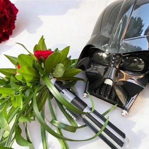 Lightsaber Bouquet Holder | Darth Vader | No Paint Required | 3D Printed