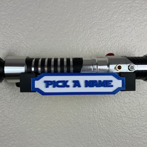 Horizontal Lightsaber Wall Mount Holder Display | 3D Printed | Galaxy&#39;s Edge | Savi&#39;s Workshop |  Custom | Fancave | Legacy Lightsaber|Kyber