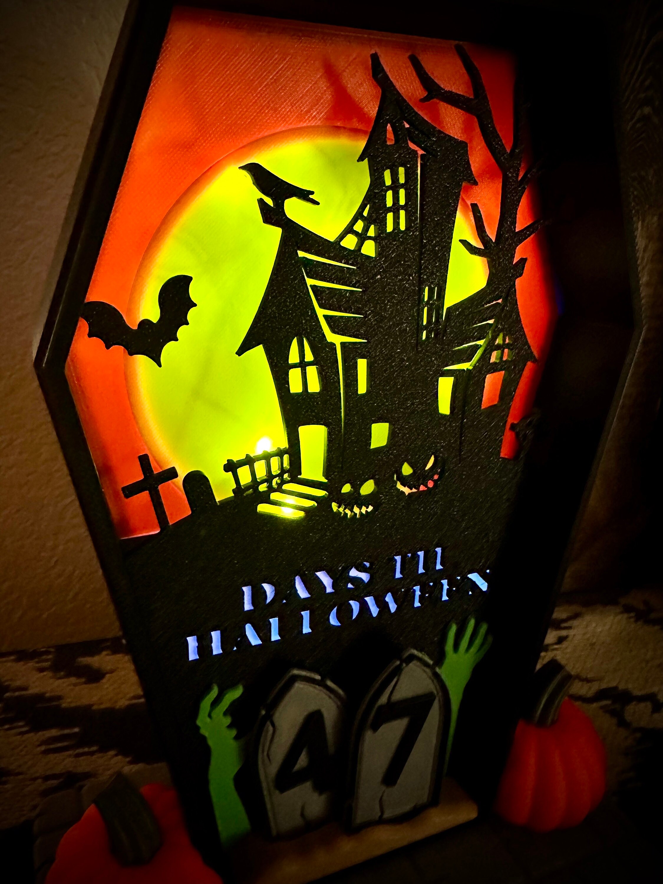 Halloween Countdown | 3D Printed | Spooktacular Decor for a Hauntingly ...