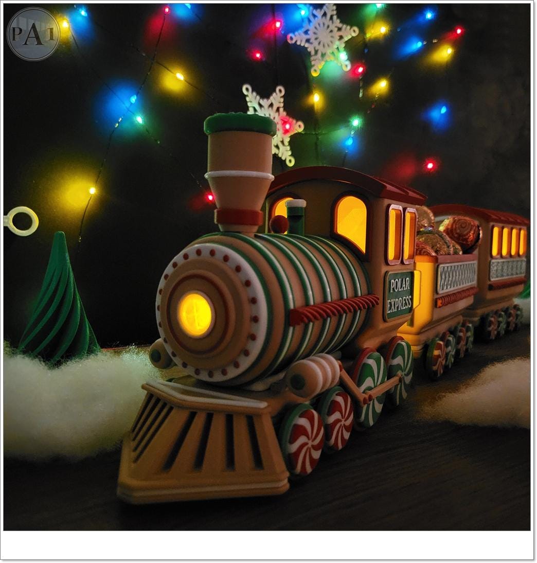 3Dプリントクリスマストレインキット：ホリデーデコレーション - Etsy 日本