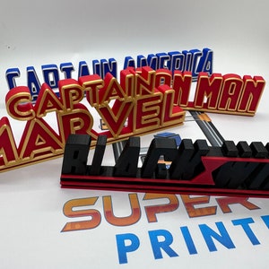 Movie Nameplates | 3D Printed
