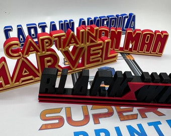 Movie Nameplates | 3D Printed