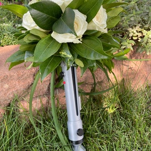 Star Wars Inspired Bridal Bouquet Holder White  Wedding Bouquet Leia  Lightsaber - Shop Tasha's craft Dried Flowers & Bouquets - Pinkoi