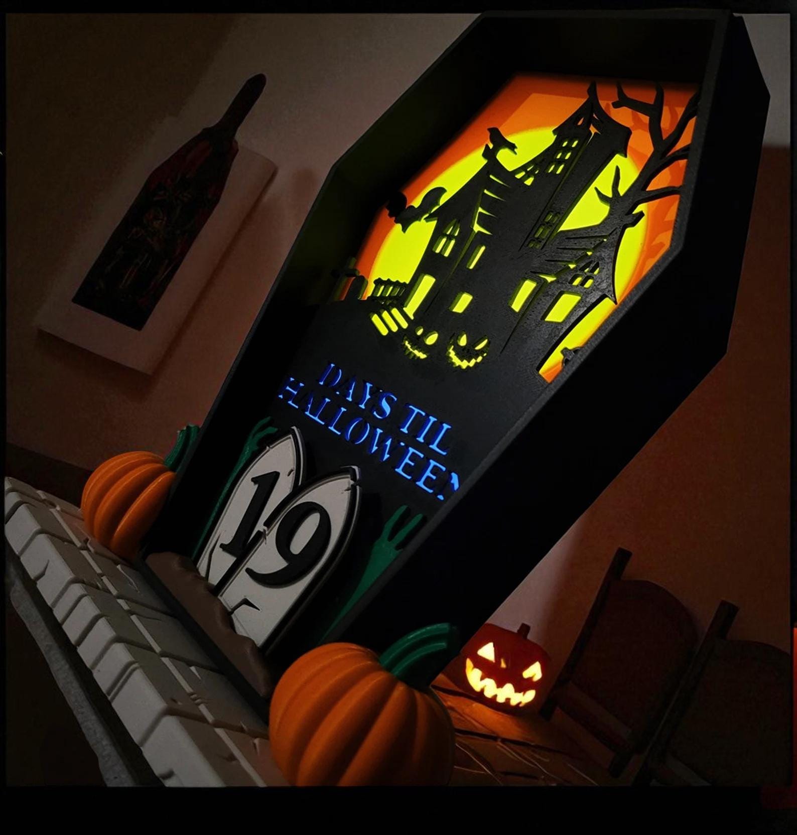 Halloween Countdown | 3D Printed | Spooktacular Decor for a Hauntingly ...