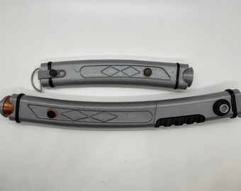 Ahsoka Tano’s Rebels Lightsabers No Paint Required | 3D Printed | Galaxy's Edge | Clone Wars | Lightsaber Display Mount on Desk or Wall