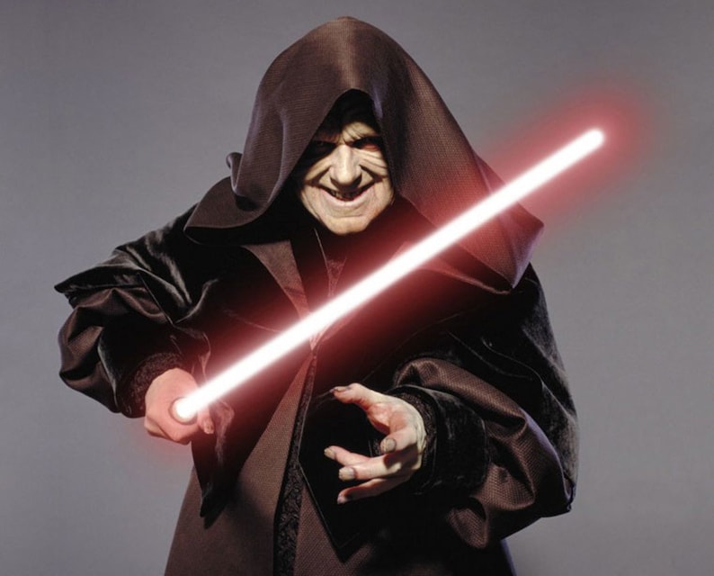Darth Sidious/Emperor Palpatine's Lightsaber | No Paint Required | 3D Printed | Galaxy's Edge |Clone Wars|Lightsaber Display Mount Desk/Wall image 2