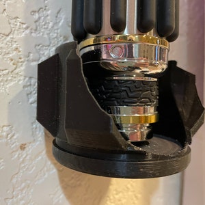 Vertical Lightsaber Wall Mount Holder Display Stand | 3D Printed | Galaxy&#39;s Edge | Savi&#39;s Workshop |  Custom | Fancave | Legacy Lightsabe