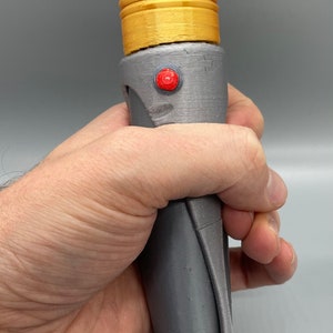 Darth Sidious/Emperor Palpatine's Lightsaber | No Paint Required | 3D Printed | Galaxy's Edge |Clone Wars|Lightsaber Display Mount Desk/Wall image 5