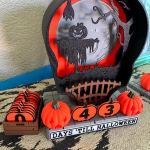 3D Printed Halloween Countdown: Haunted House Decor