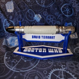 Sonic Screwdriver | Holder Display | 3D Printed | David Tennet | Matt Smith | Ncuti Gatwa | Jodie Whittaker | Peter Capaldi | Prop Display