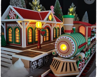 3Dプリントクリスマストレインキット：ホリデーデコレーション - Etsy 日本