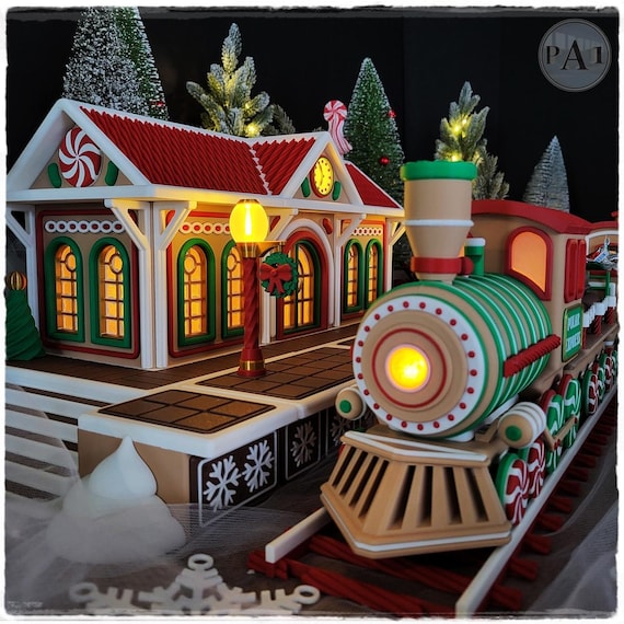 3Dプリントクリスマストレインキット：ホリデーデコレーション - Etsy 日本