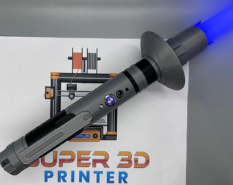 Ezra's Third Lightsaber | Working Light Up with Sound | Functional | No Paint Required | 3D Printed | Ahsoka | Lightsaber Display Mount