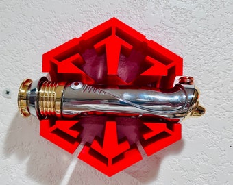 Wall Mounted Lightsaber Holder: 3D Printed Galaxy's Edge Display
