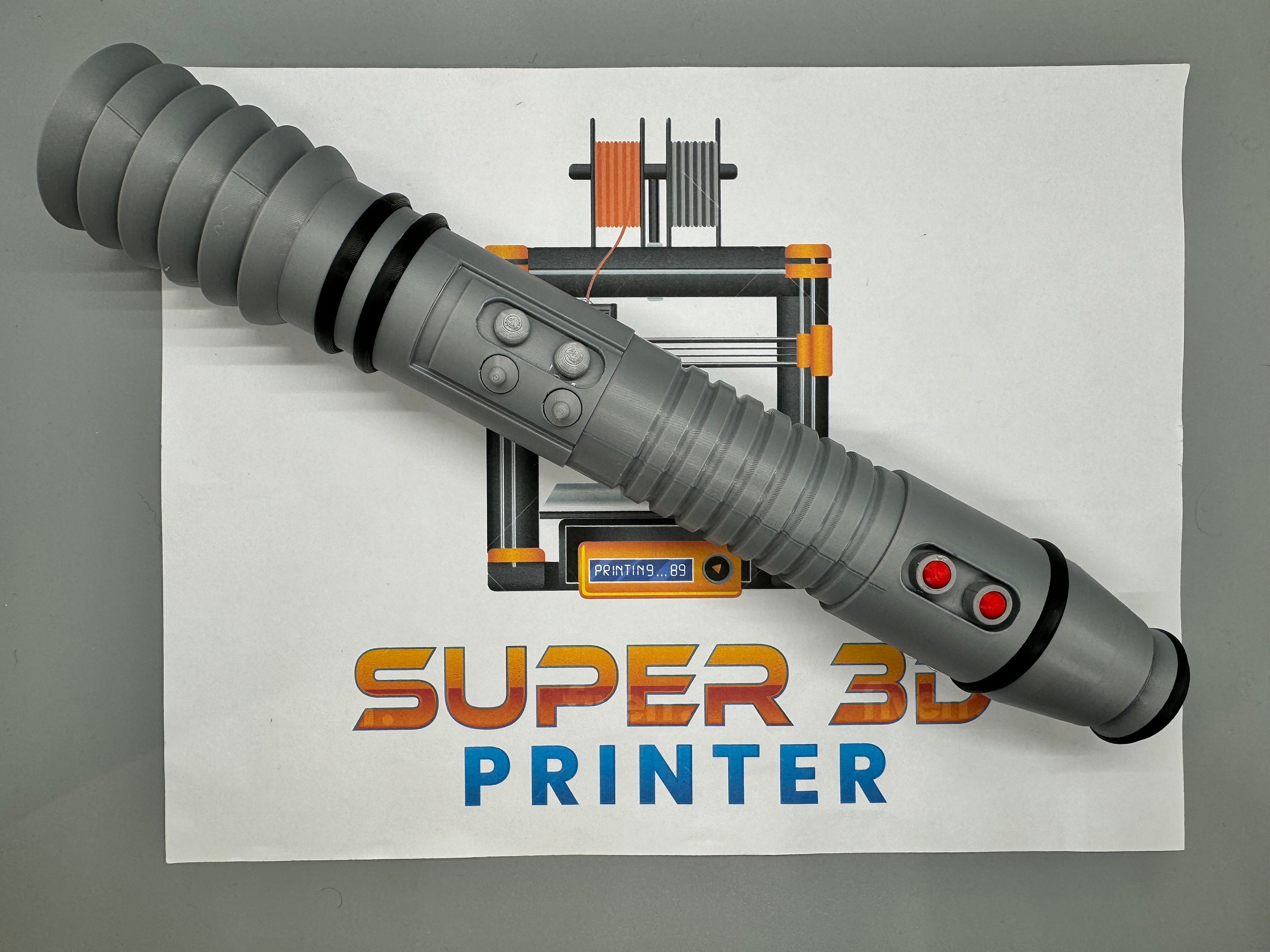 Kit Fisto's Lightsaber | No Paint Required | 3D Printed | Galaxy's