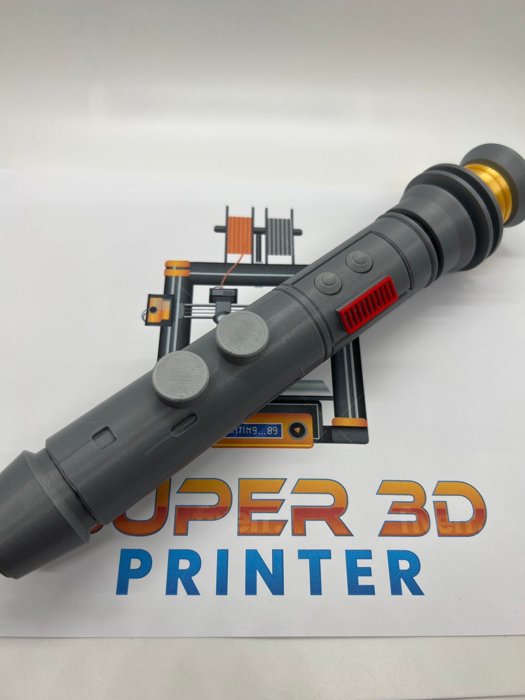 Asajj Ventress' Padawan Lightsaber | No Paint Required | 3D