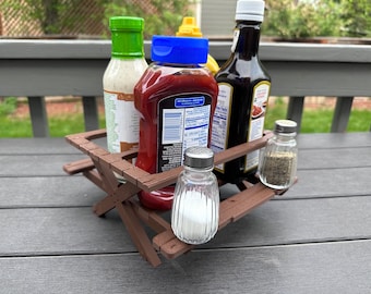 3D Printed Picnic Table Condiment Holder | Outdoor Dining Accessory