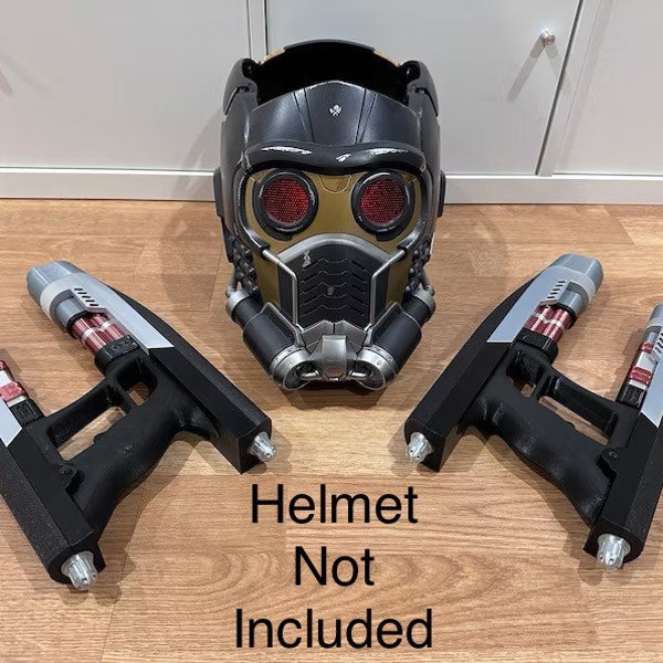 Peter Quill/Star Lord's Quad Blasters | 3D Printed | Only Blasters No Helmet | Movie Memorabilia | Movie Props | Cosplay Props and Costume