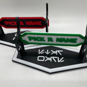 Lightsaber Holder Desk Shelf Display | 3D Printed | Galaxy&#39;s Edge | Savi&#39;s Workshop |  Custom | Fancave | Mancave | Legacy Lightsaber |Kyber
