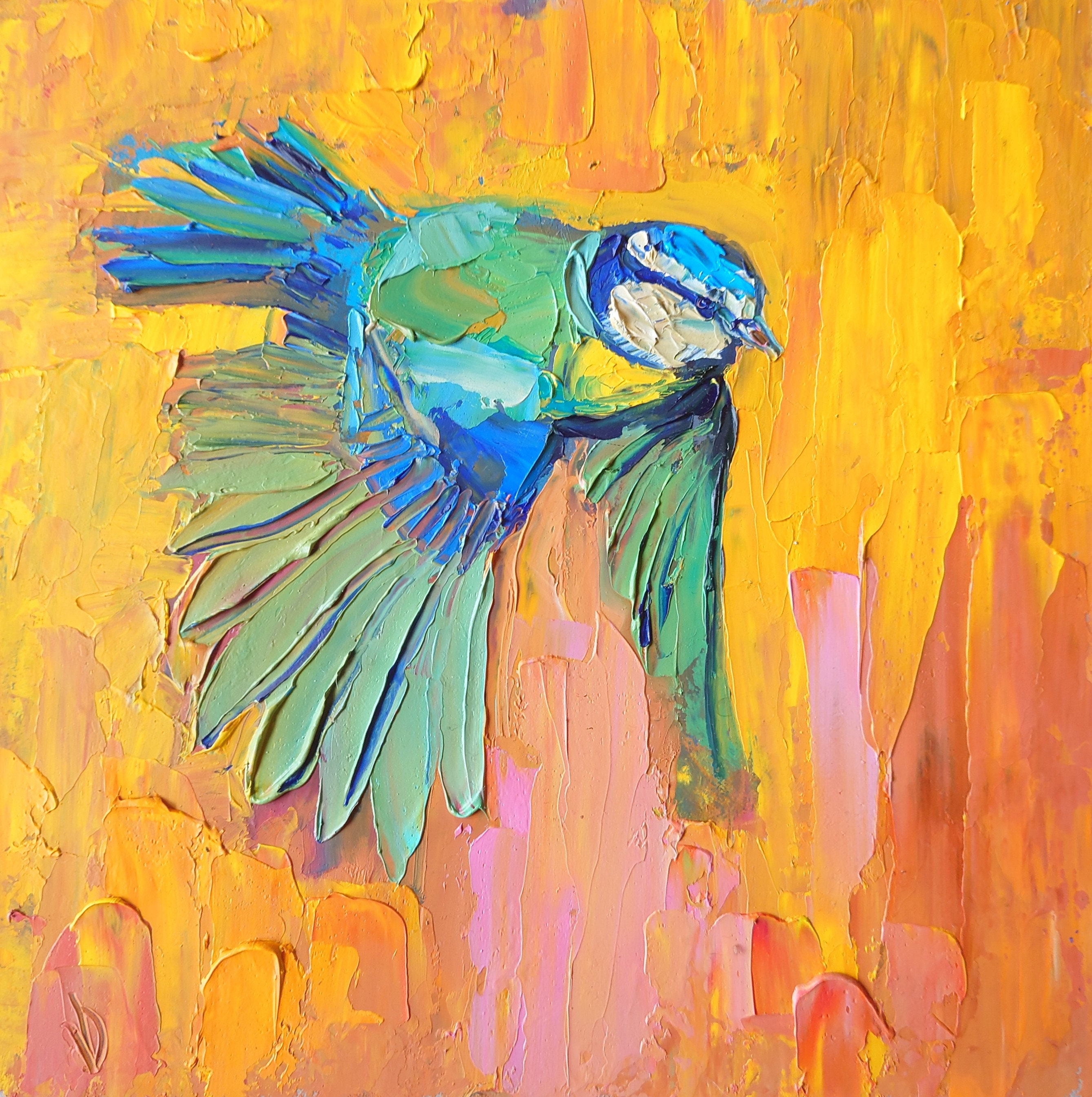 Flying Bird Oil Painting