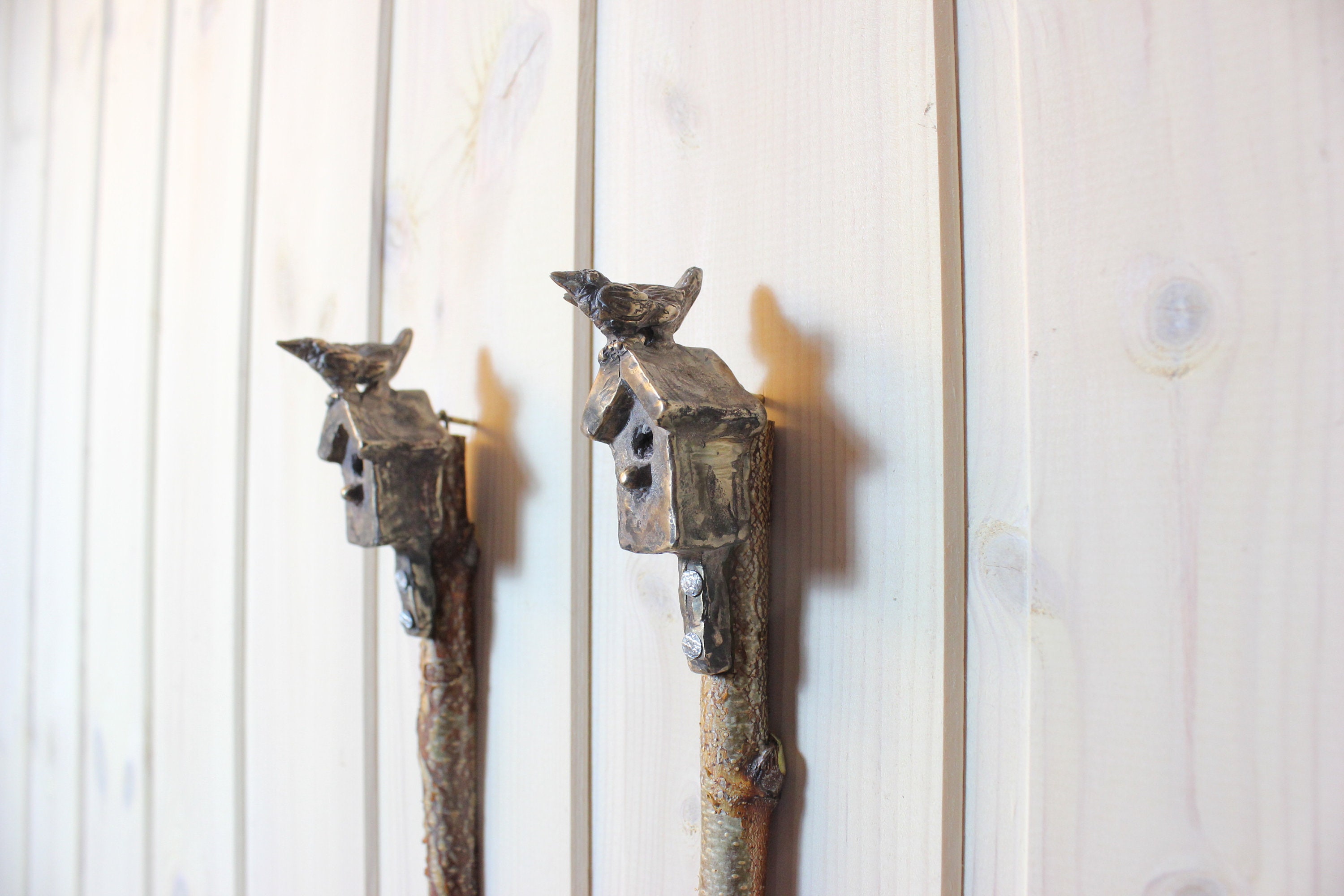 Birds Wall Art Metal Small Metal Birds Unique Bird Art Gift Etsy