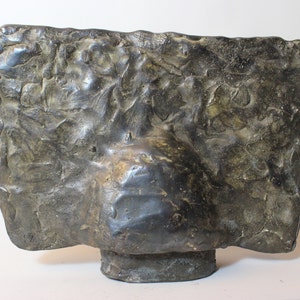 Escultura original de bronce, escultura forestal, arte escultórico abstracto de ForestRoadStudio