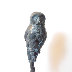 Bronze owl sculpture Original bronze art Owl statue Bird Lover Gift