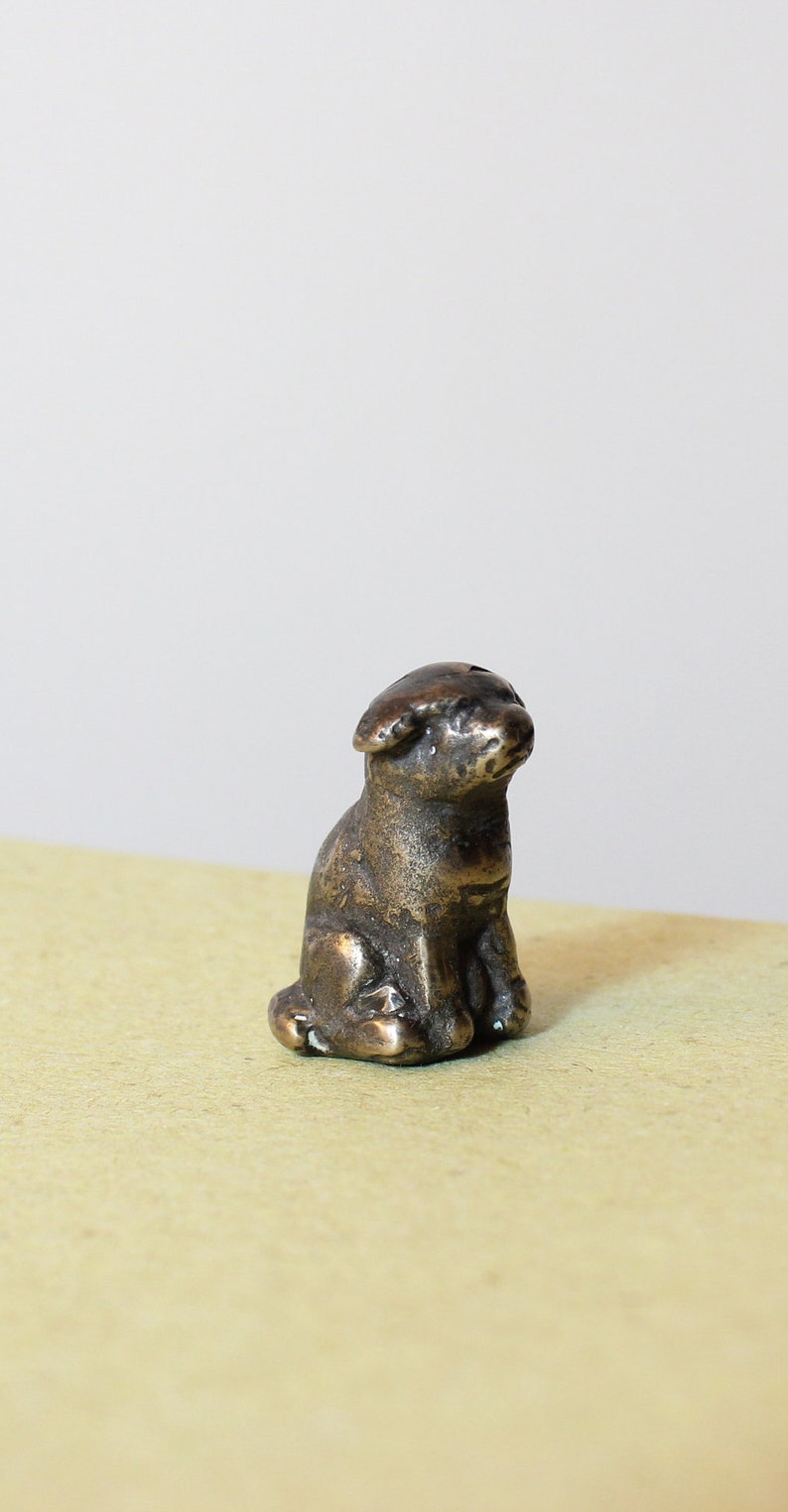 Miniature Dog Sculpture Bronze Dog Sculpture Miniature Dog Etsy
