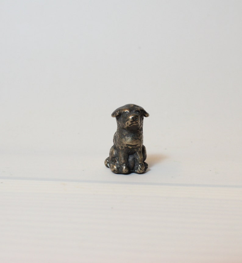 Miniature Dog Sculpture Bronze Dog Sculpture Miniature Dog Etsy