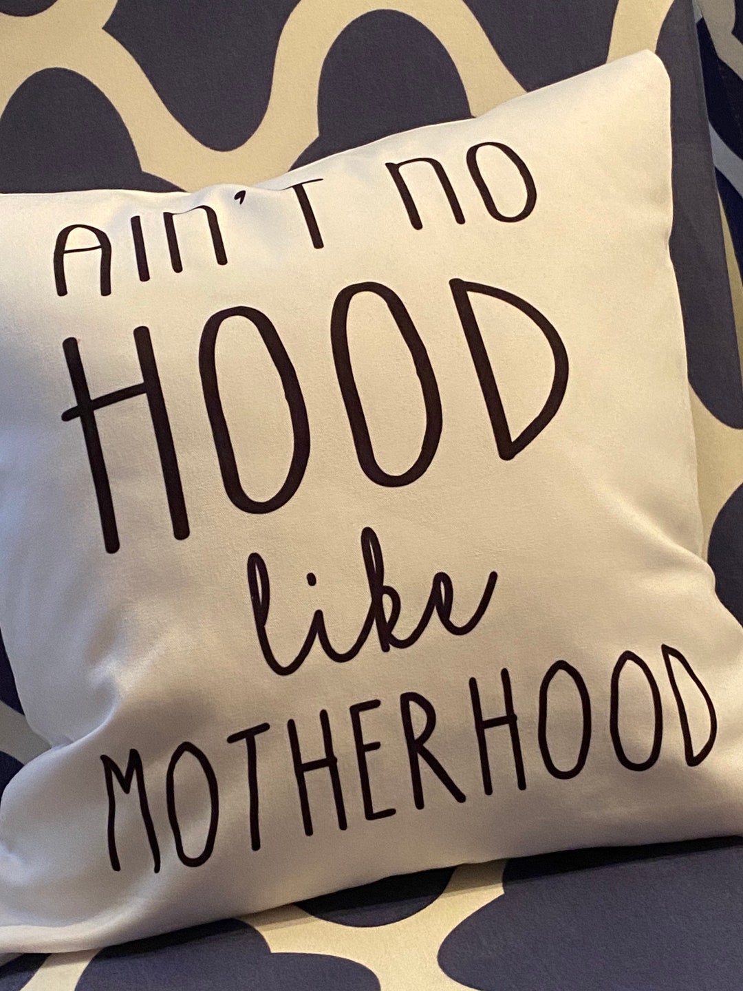 Mothers Day Pillow, Motherhood Pillow, Funny Throw Pillow, Customized