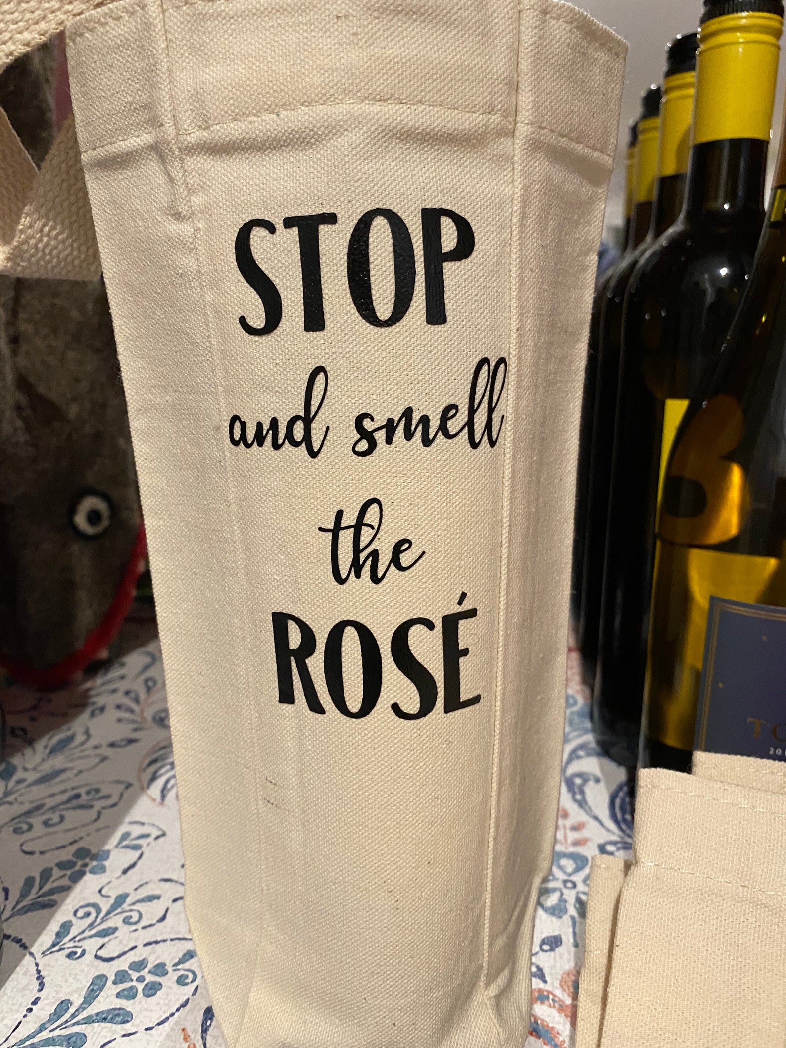 Wine Bags Decorative Wine Holder Gift Bags Canvas Totes Etsy