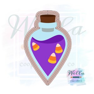 Potion Bottle Cookie Cutter, Halloween Cookie Cutter, Potion Cookie Cutter